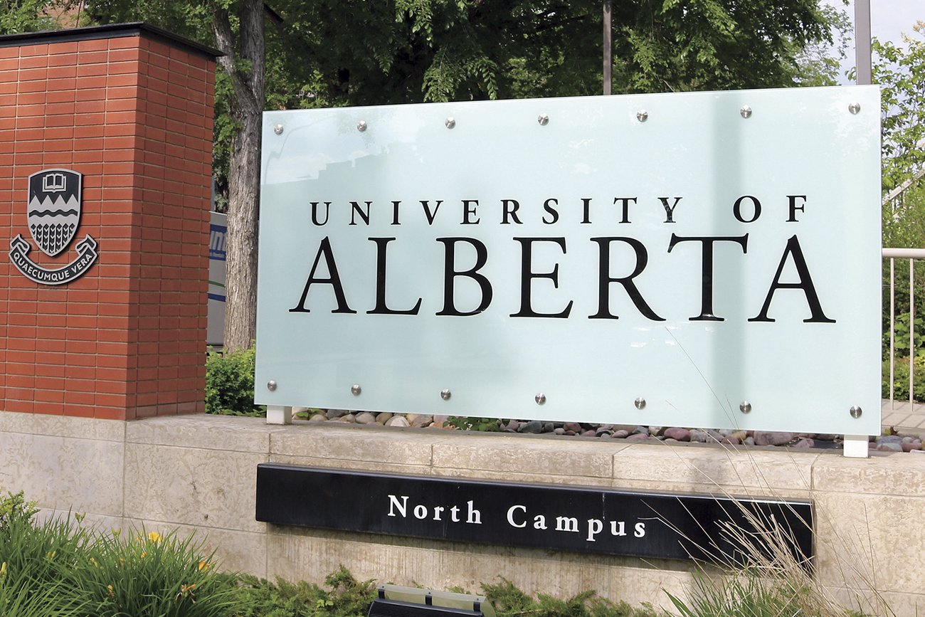 University of Alberta sign